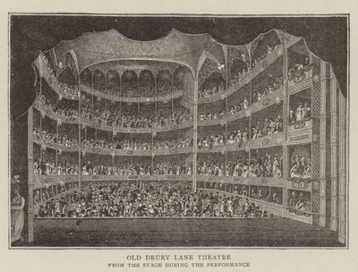 Old Drury Lane Theatre by English School