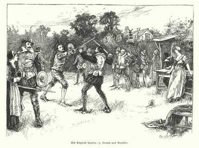 Old English Sports, Sword and Buckler by English School