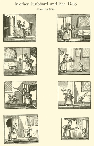 Old Mother Hubbard And Her Dog by English School