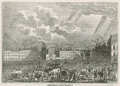 Old Smithfield Market by English School