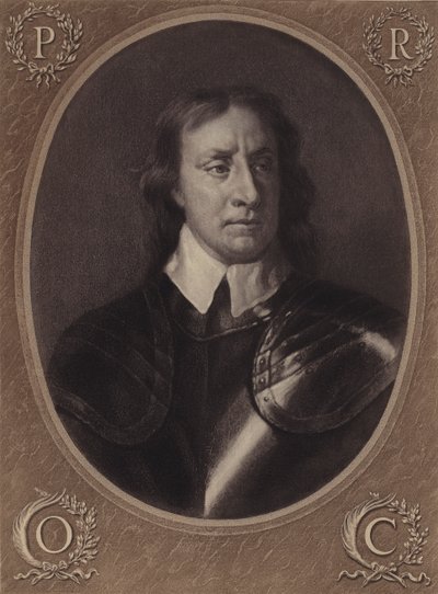 Oliver Cromwell (lithograph) by English School