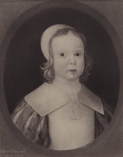 Oliver Cromwell, aged two years by English School