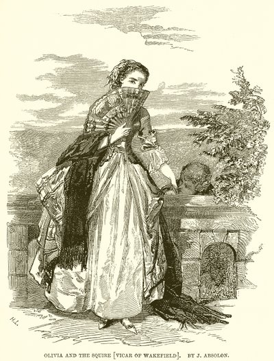 Olivia and the Squire [Vicar of Wakefield] by English School