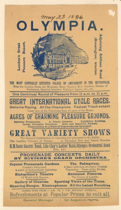 Olympia, Palace of Amusement by English School