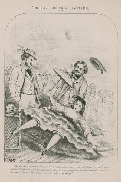 On Board the Great Eastern; Walking on the Deck by English School
