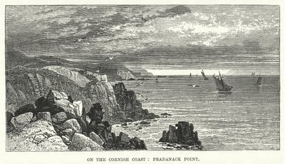 On the Cornish Coast: Pradanack Point by English School