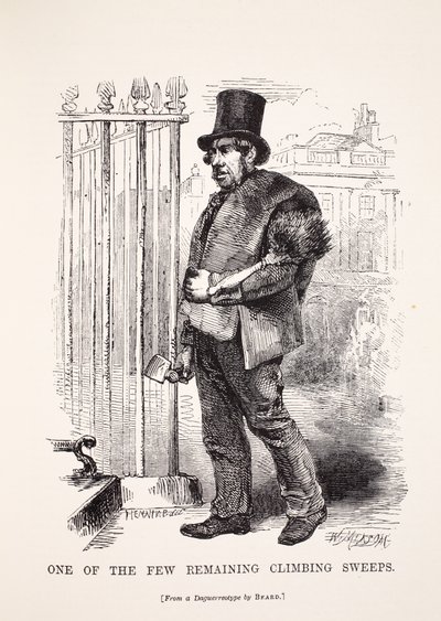 One of the few remaining chimney sweeps, from the daguerreotype by Richard Beard, illustration from London Labour and London Poor by Henry Mayhew, pub. 1862 by English School