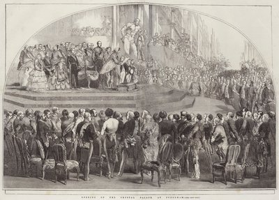 Opening of the Crystal Palace, at Sydenham by English School