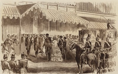 Opening of the Crystal Palace, the Arrival of Her Majesty, 1854 by English School
