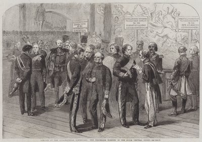 Opening of the International Exhibition, the Procession forming in the South Central Court by English School