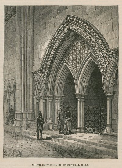 Opening of the Royal Courts of Justice: North East Corner of Central Hall by English School