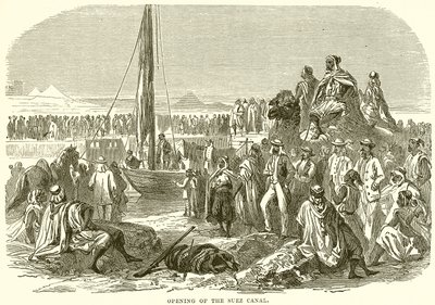 Opening of the Suez Canal by English School