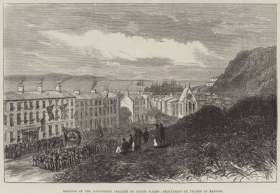 Opening of the University College of North Wales, Procession of Trades at Bangor by English School