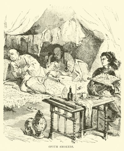 Opium Smokers by English School
