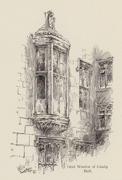 Oriel Window of Crosby Hall, facing Great St Helen