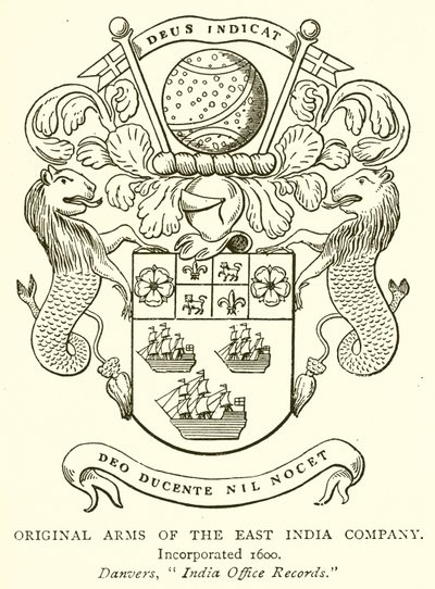 Original Arms of the East India Company by English School