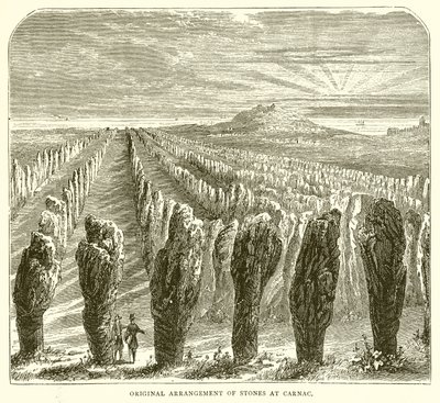 Original Arrangement of Stones at Carnac by English School