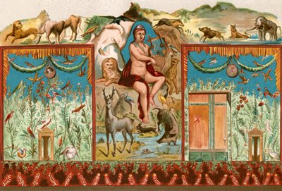 Orpheus Charming the Animals by English School