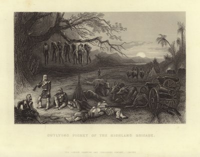 Outlying Picket of the Highland Brigade by English School