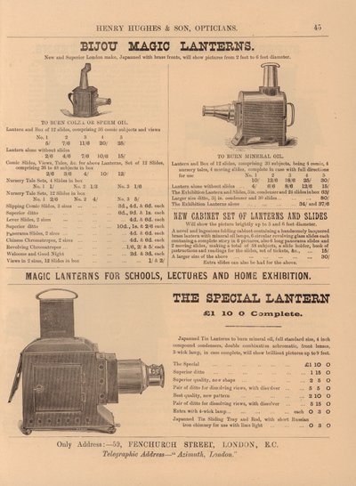 Page from Henry Hughes & Son’s New Catalogue by English School