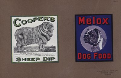 Page from Jordans Enamelled Signs by English School