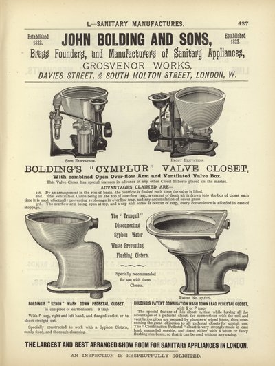 Page from The Architects, Surveyors and Engineers Compendium 1892 by English School
