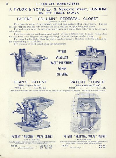 Page from The Architects, Surveyors and Engineers Compendium 1892 by English School