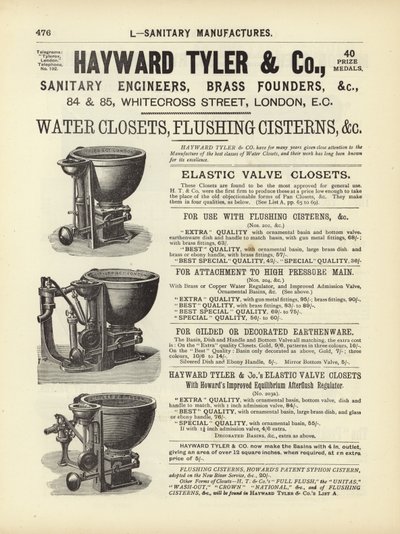 Page from The Architects, Surveyors and Engineers Compendium 1892 by English School