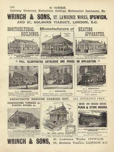 Page from The Architects, Surveyors and Engineers Compendium 1892 by English School
