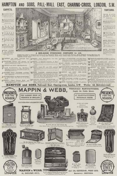 Page of Advertisements by English School