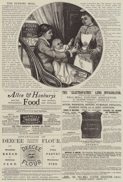 Page of Advertisements by English School