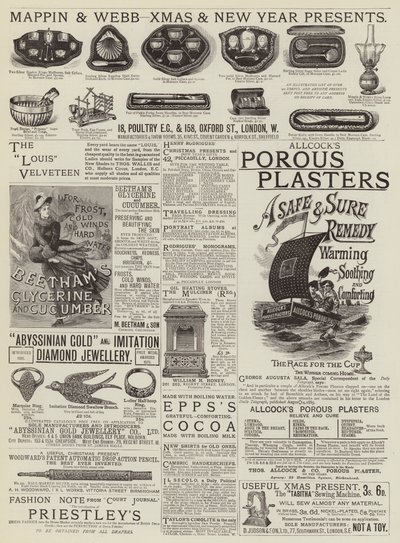 Page of Advertisements by English School