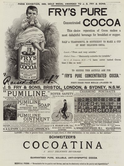 Page of Advertisements by English School