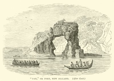 Pah, or Fort, New Zealand, after Cook by English School