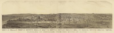 Panorama of Jerusalem from the Mount of Olives by English School