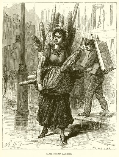Paris Bread Carrier by English School