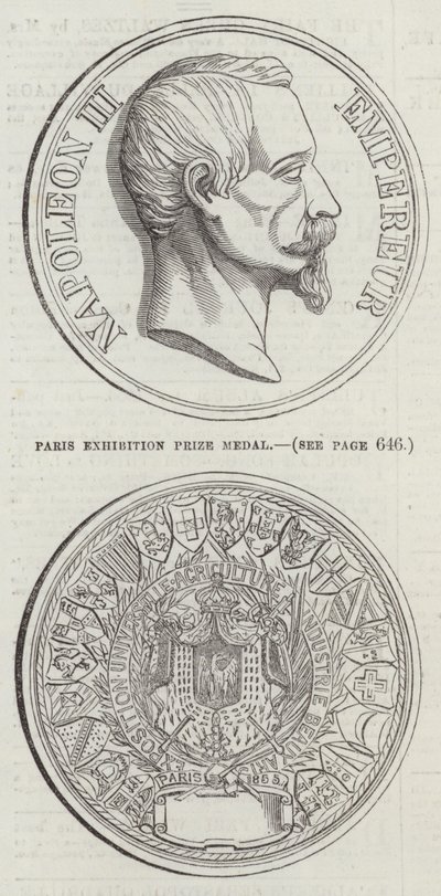 Paris Exhibition Prize Medal by English School