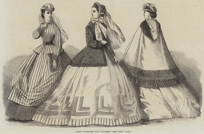 Paris Fashions for October by English School