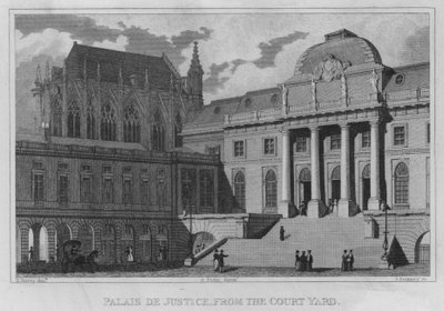Paris, Palais De Justice, from the Court Yard by English School
