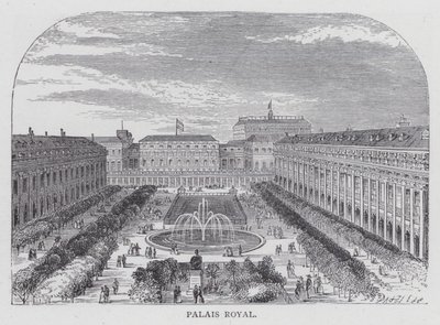 Paris, Palais Royal by English School