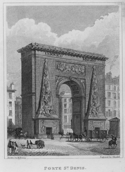 Paris, Porte St Denis by English School
