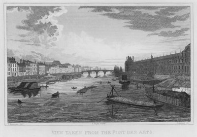 Paris, View Taken from the Pont Des Arts by English School