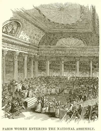 Paris Women Entering the National Assembly by English School