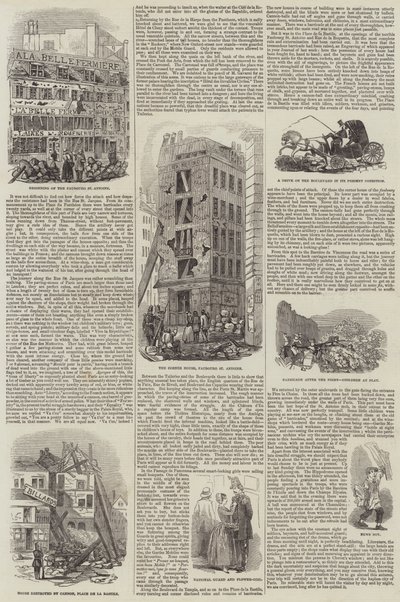 Paris after the Insurrection by English School