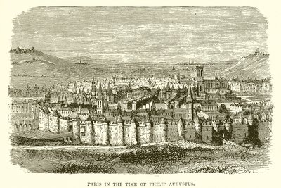 Paris in the Time of Philip Augustus by English School