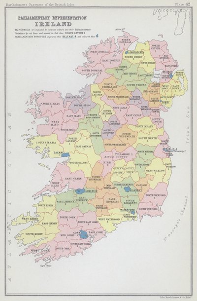 Parliamentary Representation, Ireland by English School