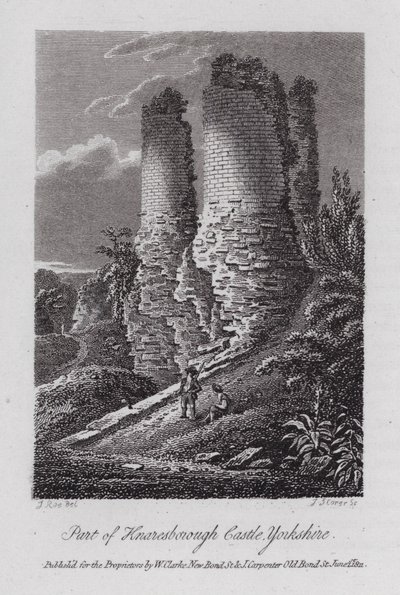 Part of Knaresborough Castle, Yorkshire by English School