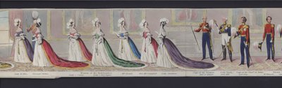 Part of the panorama of the marriage of Queen Victoria, c.1840 by English School