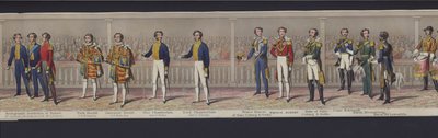 Part of the Panorama of the Marriage of Queen Victoria, c.1840 by English School
