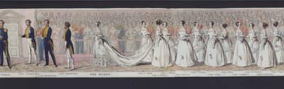 Part of the Panorama of the Marriage of Queen Victoria, c.1840 by English School